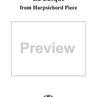 Harpsichord Pieces, Book 2, Suite 7, No.3:  La Basque (Premiere and Second Partie)