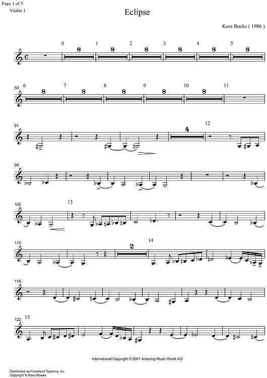 Eclipse - Violin 1