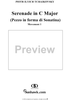 Serenade for String Orchestra in C major (C-dur). Movement I, Pezzo in forma di sonatina - Score