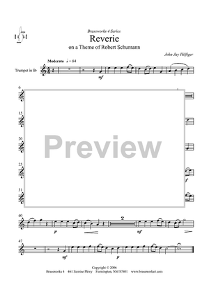Reverie on a Theme of Robert Schumann - B-flat Trumpet