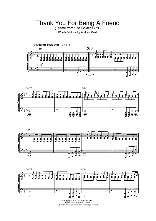 Thank You For Being A Friend