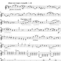 Easy Sonata in G Major for violin and piano - Violin 1