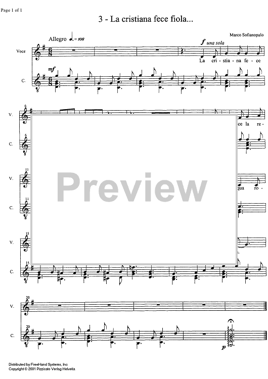 La cristiana fece fiola