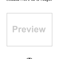 Sonata No. 3 in G major - Piano