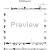 Two Pieces by Handel - Trumpet 1 in Bb