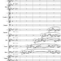 Gloria Patri (Chorus), No. 12 from "Magnificat in D Major" - Full Score