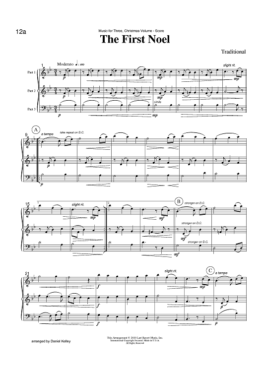 The First Noel - Score