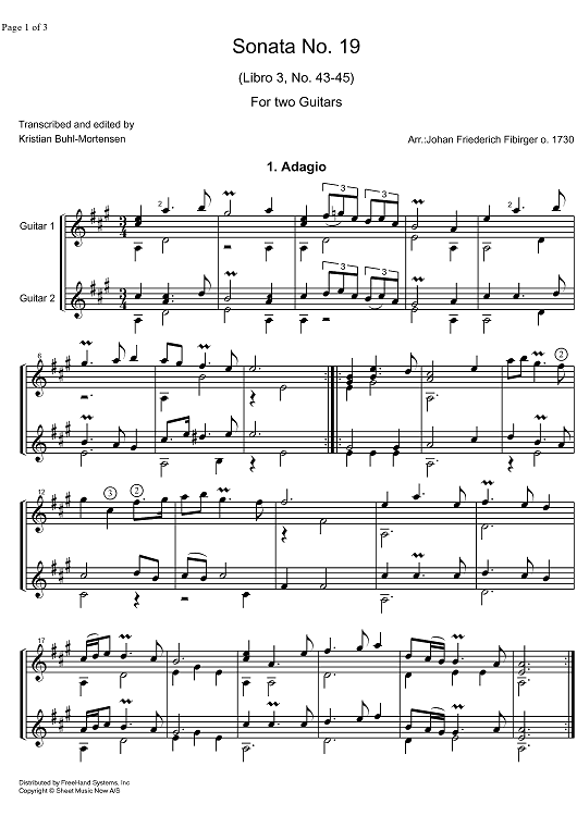 Sonata No.19 Libro  3 No.43-45