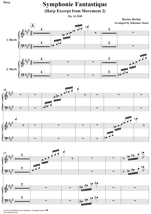 Symphonie Fantastique, op. 14 (Harp Excerpt)