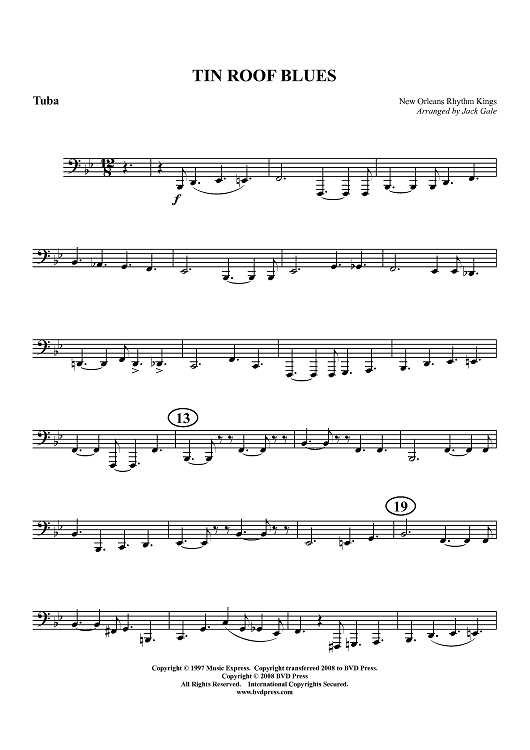 Tin Roof Blues - Tuba