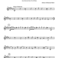 Rondeau - from Orchestral Suite #2 in B Minor - Part 2 Clarinet in Bb