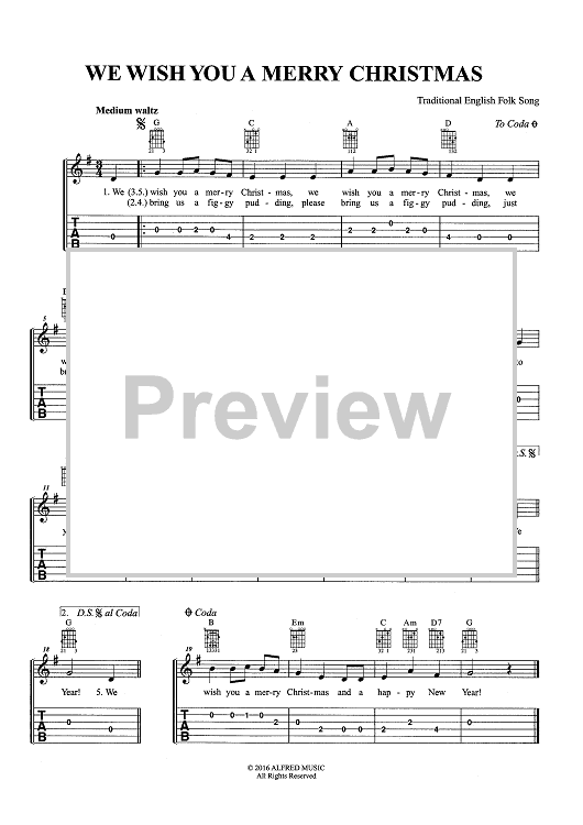 We Wish You A Merry Christmas