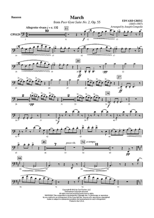 March (from Peer Gynt Suite No. 2) - Bassoon