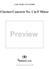 Clarinet Concerto No. 1 in F Minor, Op. 73 - Clarinet