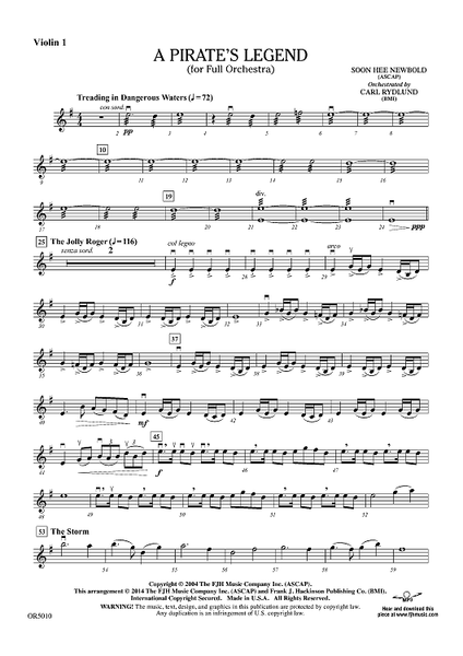A Pirate's Legend - Violin 1