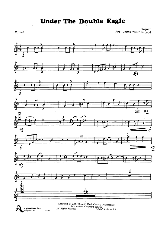 Under The Double Eagle - Cornet