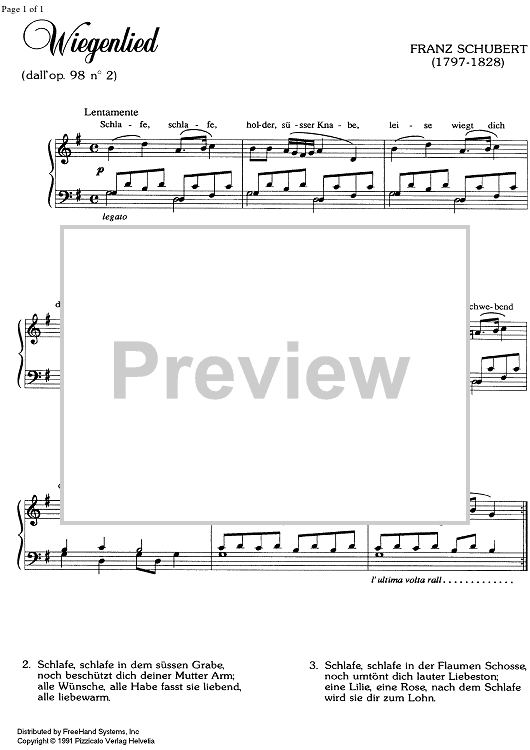 Wiegenlied from D98 No. 2