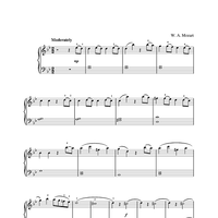 First Movement Theme from Symphony in G Minor No.40 K550
