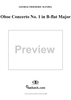 Oboe Concerto No. 1 in B-flat Major HWV332 - Full Score