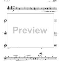 Aria - Duet from Cantata No. 78 - Horns in F