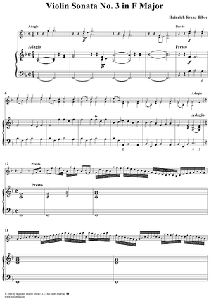 Violin Sonata No. 3 - Piano Score