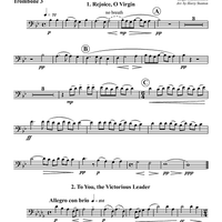 Two Selections from "All-Night Vigil," Op. 37 - Trombone 3