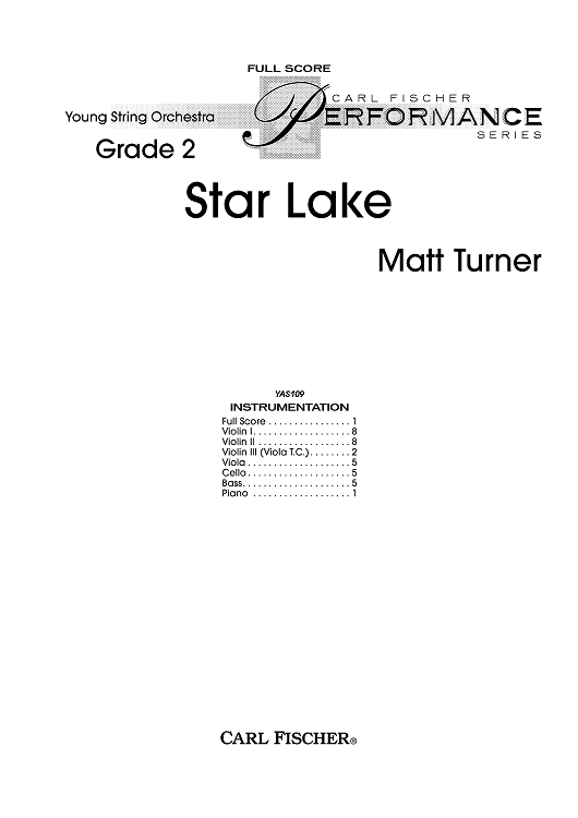 Star Lake - Score