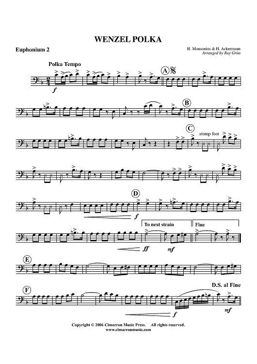 Wenzel Polka - Euphonium 2 BC/TC