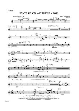 Fantasia On We Three Kings - Violin 1