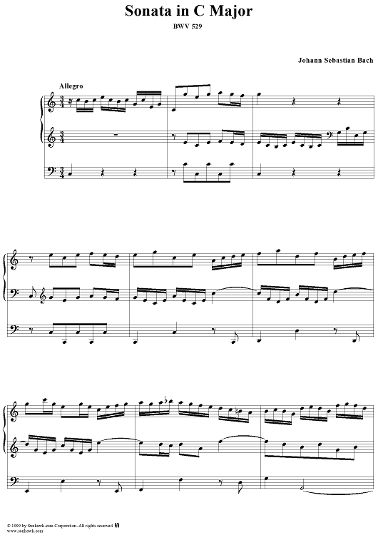 Sonata in C Major, BWV 529