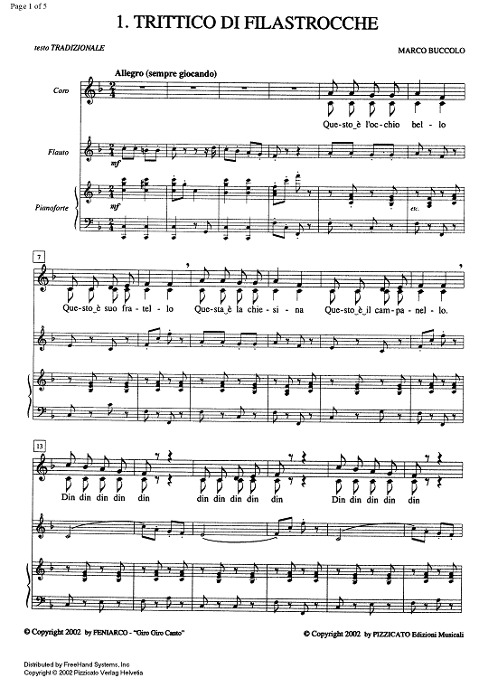 Trittico di filastrocche