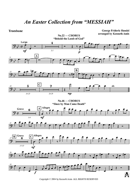 An Easter Collection from Messiah - Trombone