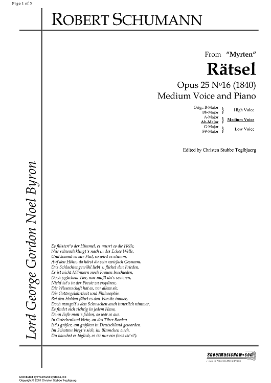Rätsel Op.25 No.16