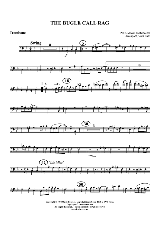 The Bugle Call Rag - Trombone