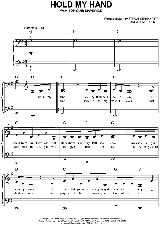 Hold My Hand - from Top Gun: Maverick