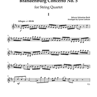 Brandenburg Concerto No. 5 - Violin 1