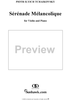 Sérénade Mélancolique in B-flat Minor (b-moll) - Piano Score