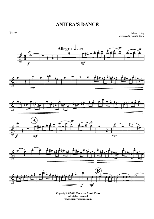 Anitra's Dance - Flute