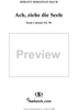 "Ach, ziehe die Seele", Aria, No. 3 from Cantata No. 96: "Herr Christ, der ein'ge Gottessohn" - Piano Score
