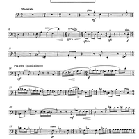 Konzert for horn and string orchestra op.107 [set of parts] - Double Bass