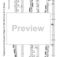 Sonata C Major KV336d - Organ