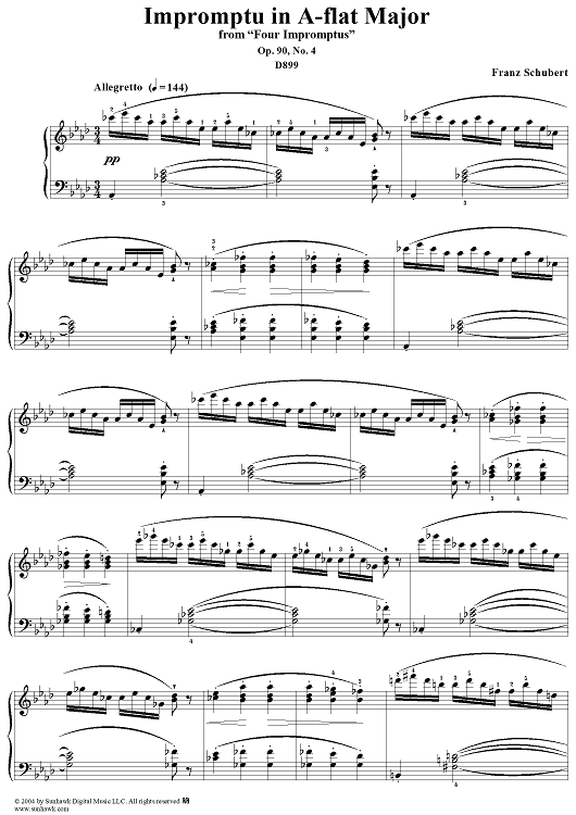 Impromptu in A-flat Major, Op. 90, No. 4