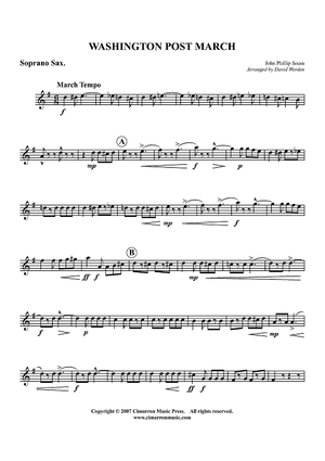 Washington Post March - Soprano Saxophone