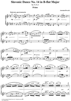 Slavonic Dance No. 14 in B-flat Major, Op. 72, No. 6