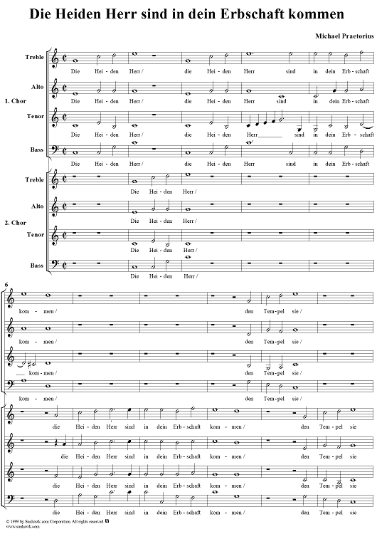 Die Heiden Herr sind in dein Erbschaft kommen