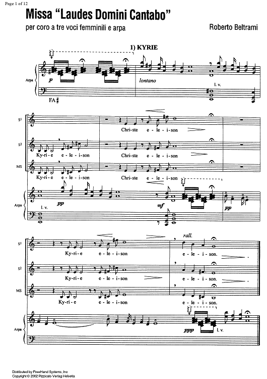 Missa "Laudes Domini Cantabo"