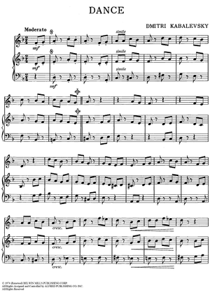 Dance - Piano/Conductor, Oboe, Bells
