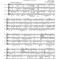 Thank We All Our God (Nun danket Alle Gott) - Score