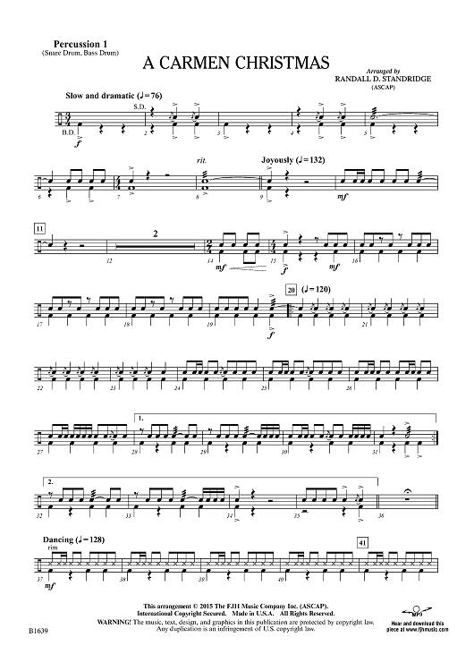 Christmas percussion online