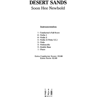 Desert Sands - Score Cover